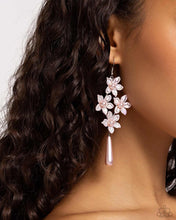 Load image into Gallery viewer, Vintage Veining - Pink Earrings