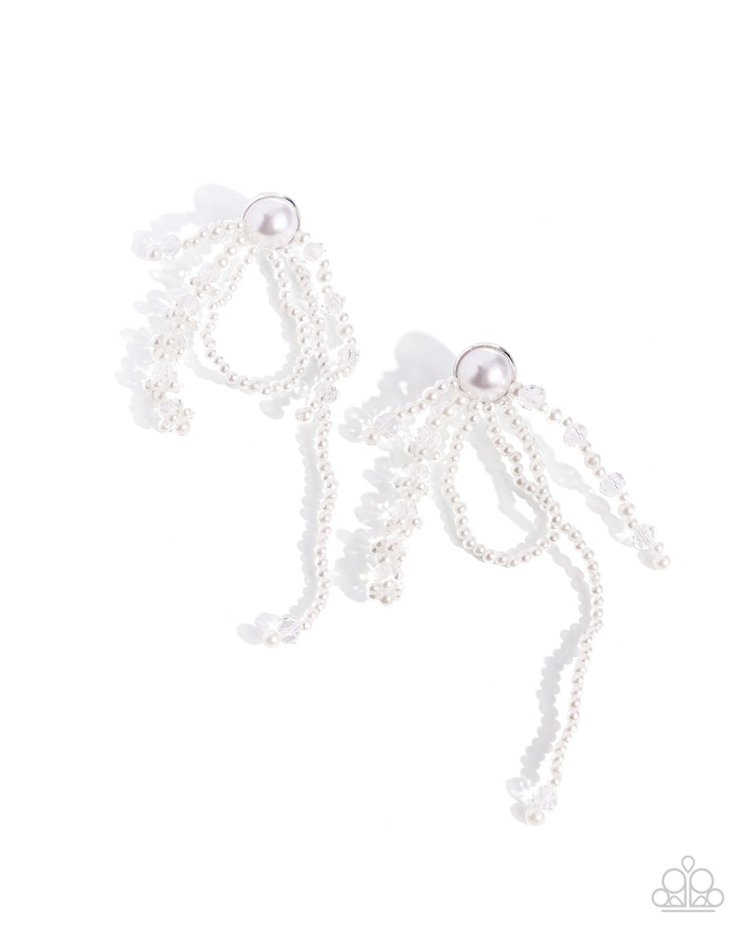 Promising Pearls - White Post Earrings