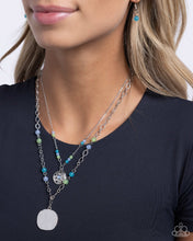 Load image into Gallery viewer, Sand Dollar Season - Blue Necklace