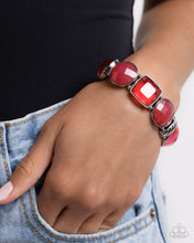 Load image into Gallery viewer, Glassy Generosity - Pink Stretchy Bracelet