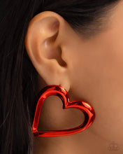 Load image into Gallery viewer, Admirable Acclaim - Red Post Earrings