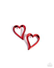 Load image into Gallery viewer, Admirable Acclaim - Red Post Earrings