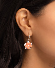 Load image into Gallery viewer, Horticultural Haute - Orange Hoop Earrings