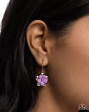 Load image into Gallery viewer, Horticultural Haute - Purple Hoop Earrings