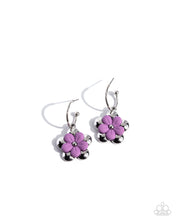 Load image into Gallery viewer, Horticultural Haute - Purple Hoop Earrings