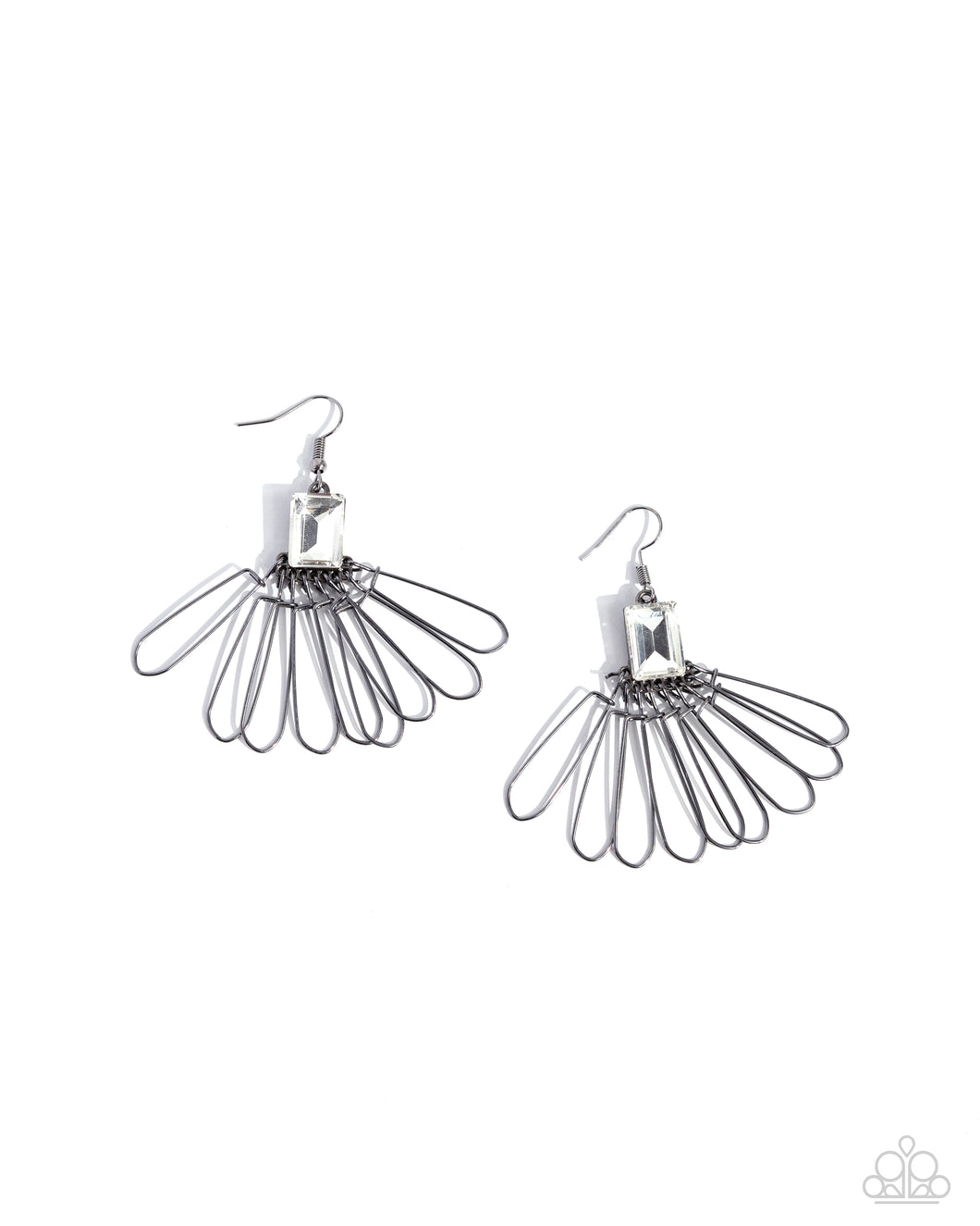 Factory Flair - Black Gunmetal Earrings