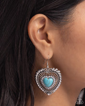 Load image into Gallery viewer, Antiqued Advocate - Blue Earrings