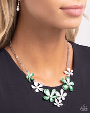 Load image into Gallery viewer, Reflective Rundown - Green Necklace