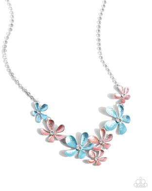 Reflective Rundown - Blue Necklace