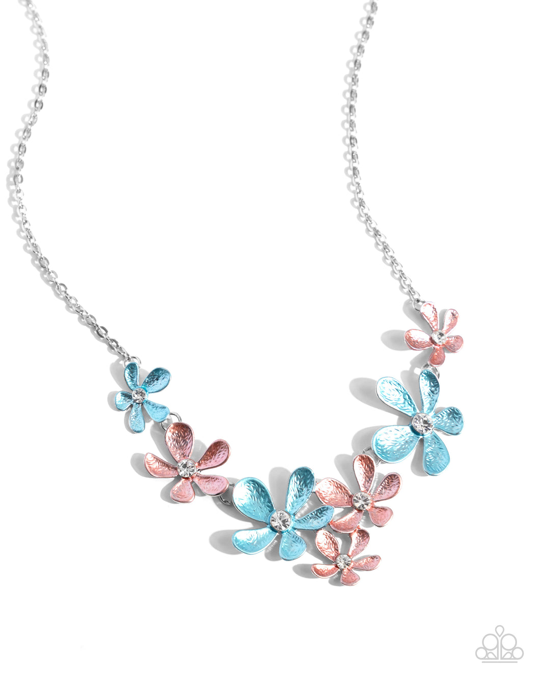 Reflective Rundown - Blue Necklace