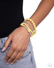 Load image into Gallery viewer, Rosy Retrospection - Yellow Set of Bracelets