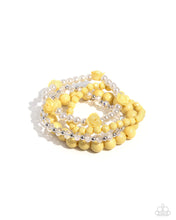Load image into Gallery viewer, Rosy Retrospection - Yellow Set of Bracelets