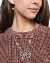 Load image into Gallery viewer, Ornate Opinion - Orange Necklace