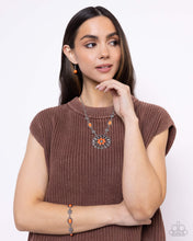 Load image into Gallery viewer, Ornate Opinion - Orange Necklace