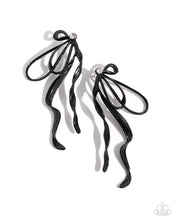 Load image into Gallery viewer, Trendy Tapestry - Black Post Earrings