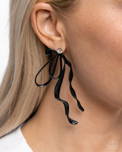 Load image into Gallery viewer, Trendy Tapestry - Black Post Earrings