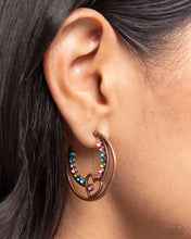 Load image into Gallery viewer, Sympathetic Sweetheart - Copper Hoop Earrings