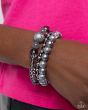Load image into Gallery viewer, Shattered Stack - Silver Set of Bracelets