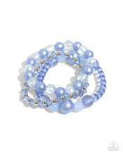 Load image into Gallery viewer, Shattered Stack - Blue Set of Bracelets