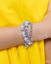 Load image into Gallery viewer, Shattered Stack - Blue Set of Bracelets