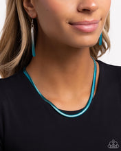 Load image into Gallery viewer, Spray Paint Sass - Blue Necklace