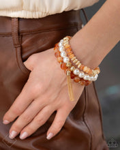 Load image into Gallery viewer, Marbled Mirage - Orange Set of Bracelets