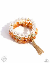 Load image into Gallery viewer, Marbled Mirage - Orange Set of Bracelets