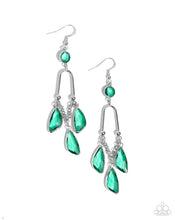 Load image into Gallery viewer, Winged Wardrobe - Green Earrings