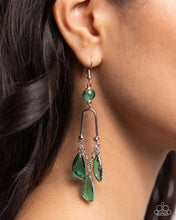 Load image into Gallery viewer, Winged Wardrobe - Green Earrings