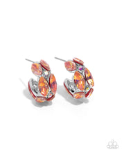 Load image into Gallery viewer, Dazzling Destiny - Orange Hoop Earrings
