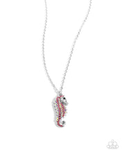 Load image into Gallery viewer, Seahorse Sailor - Pink Necklace