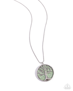 Tree Talisman - Green Necklace