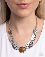 Load image into Gallery viewer, Textured Timbre - Brown Necklace