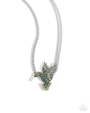 Load image into Gallery viewer, Hummingbird Headline - Green Necklace