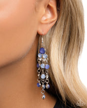 Load image into Gallery viewer, Cascading Clarity - Blue Earrings
