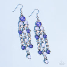 Load image into Gallery viewer, Cascading Clarity - Blue Earrings