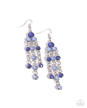 Load image into Gallery viewer, Cascading Clarity - Blue Earrings