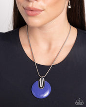 Load image into Gallery viewer, Cutting Charm - Blue Necklace