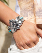 Load image into Gallery viewer, Desert Drill - Blue Cuff Bracelet