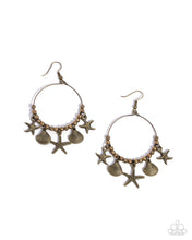 Load image into Gallery viewer, Coastal Conversation - Brass Earrings