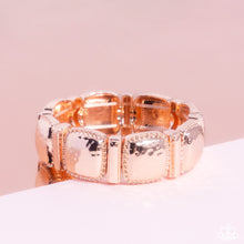 Load image into Gallery viewer, Textured Tranquility - Rose Gold Bracelet