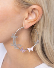 Load image into Gallery viewer, Aerial Allegiance - Pink Hoop Earrings