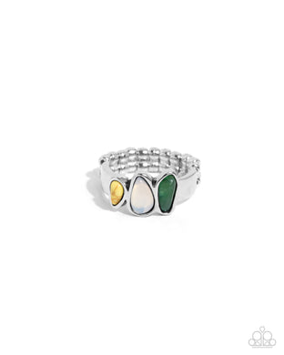 Colored Character - Yellow Dainty Ring