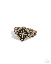 Load image into Gallery viewer, Cultured Compass - Brass Dainty Ring