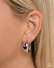 Load image into Gallery viewer, Perfect Point - Pink Hoop Earrings