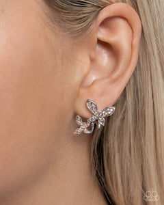 Adorably Aerial - Orange Hoop Earrings