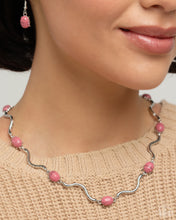 Load image into Gallery viewer, Striped Season - Pink Necklace