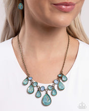 Load image into Gallery viewer, Talented Teardrops - Brass Necklace