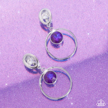 Load image into Gallery viewer, Modern Moment - Purple Clip-On Earrings