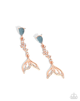 Mermaid Motivation - Copper Earrings